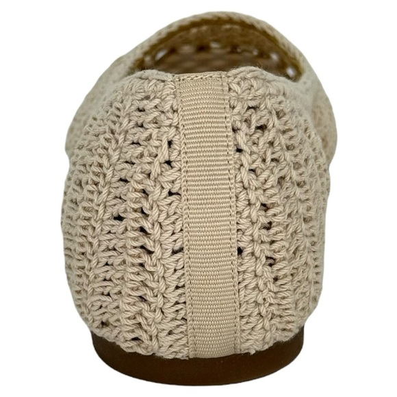 On 34th Naomie Cream Crotchet Breathable Womens Flats Size 5.5M - Picture 4 of 12